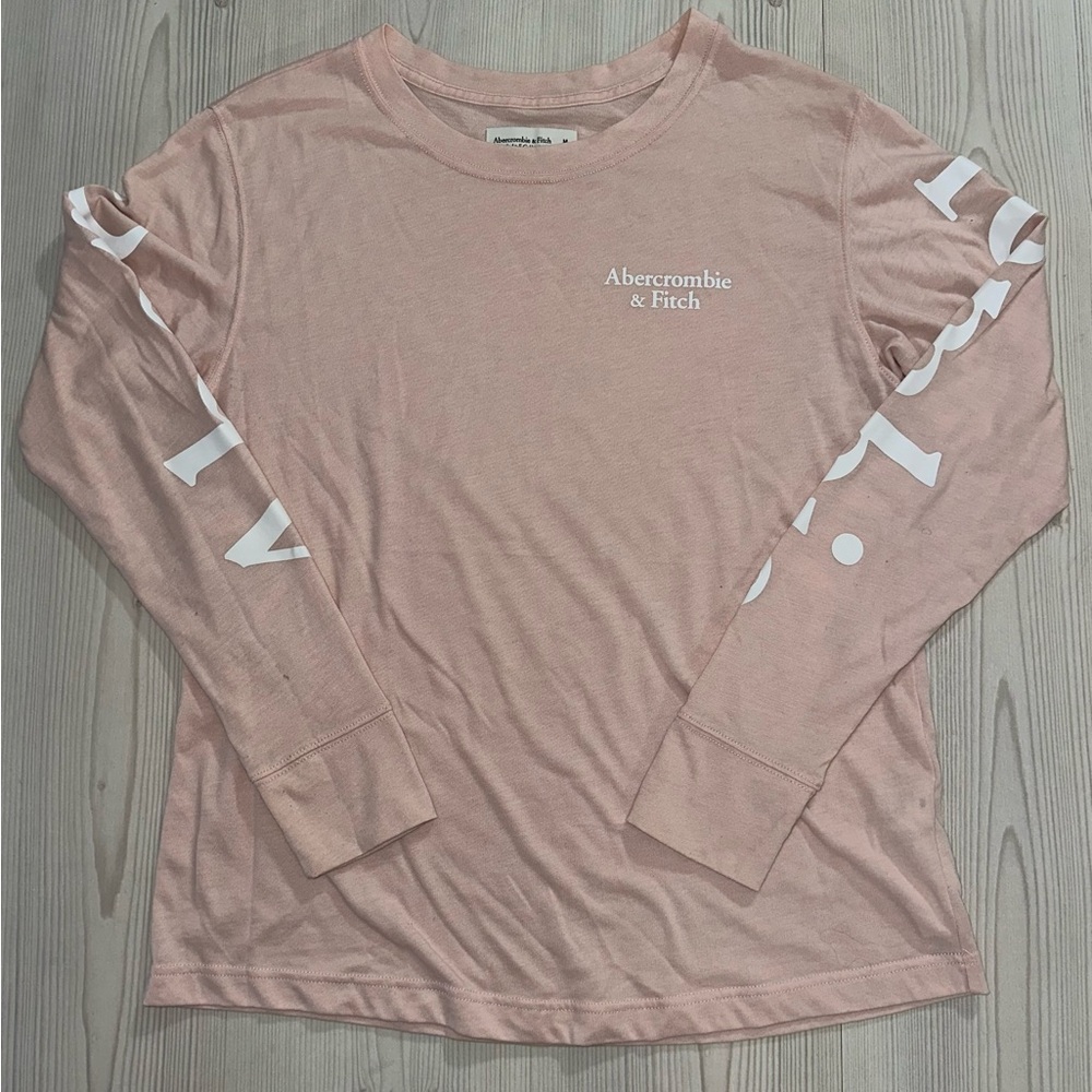 Abercrombie & Fitch Blush Long Sleeve Tee